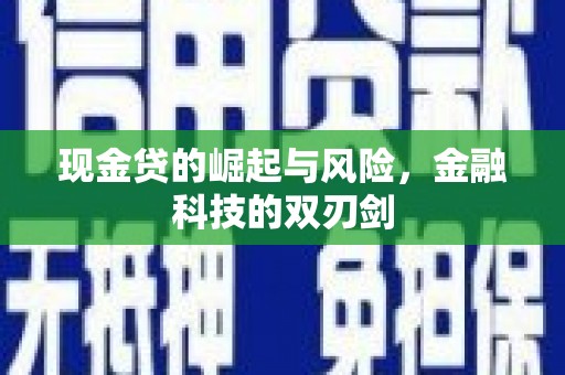 普兰店现金贷的崛起与风险，金融科技的双刃剑