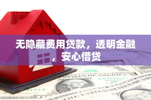 普兰店无隐藏费用贷款，透明金融，安心借贷
