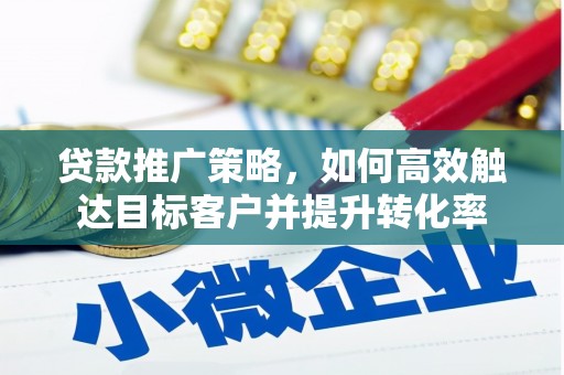 普兰店贷款推广策略，如何高效触达目标客户并提升转化率