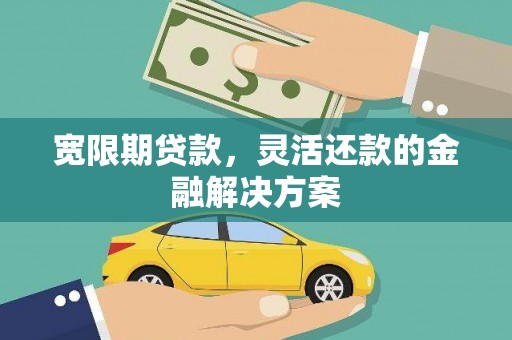 普兰店宽限期贷款，灵活还款的金融解决方案