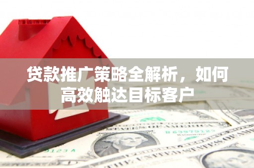 普兰店贷款推广策略全解析，如何高效触达目标客户