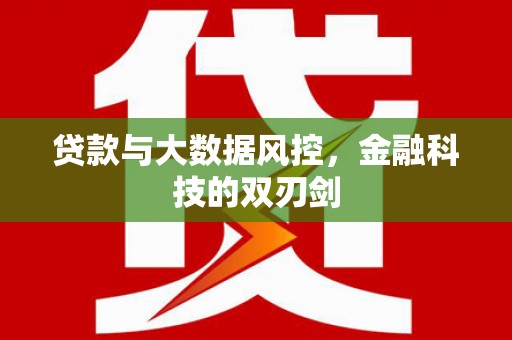 普兰店贷款与大数据风控，金融科技的双刃剑