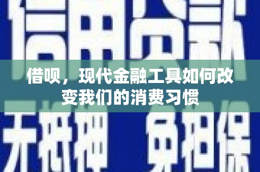 普兰店借呗，现代金融工具如何改变我们的消费习惯