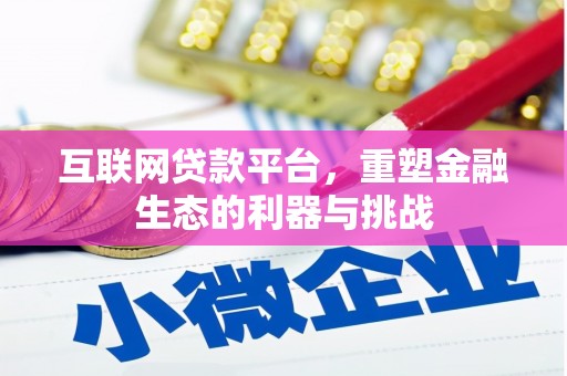 普兰店互联网贷款平台，重塑金融生态的利器与挑战