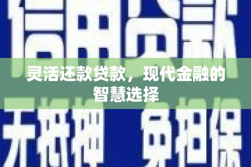 普兰店灵活还款贷款，现代金融的智慧选择