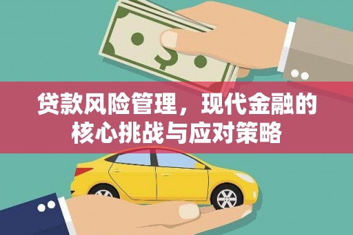 普兰店贷款风险管理，现代金融的核心挑战与应对策略