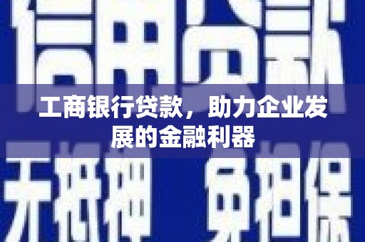 普兰店工商银行贷款，助力企业发展的金融利器
